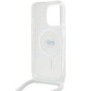Karl Lagerfeld KLHMP15LHCKHNT iPhone 15 Pro 6.1 hardcase transparent Crossbody IML Karl Head Magsafe